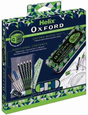 Oxford LE Geo Maths Stationery Set - Green